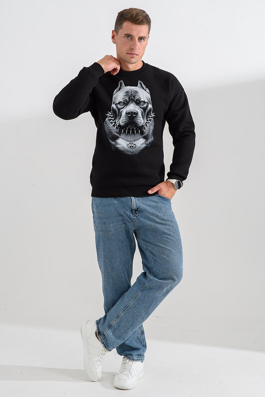 Натали Свитшот 560162 8559 черный+питбуль
