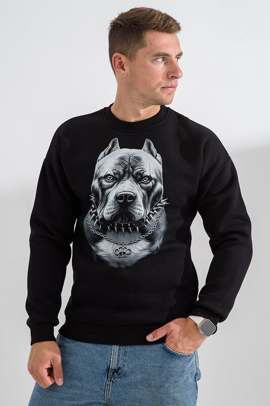 Натали Свитшот 560162 8559 черный+питбуль