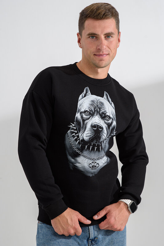 Натали Свитшот 560162 8559 черный+питбуль