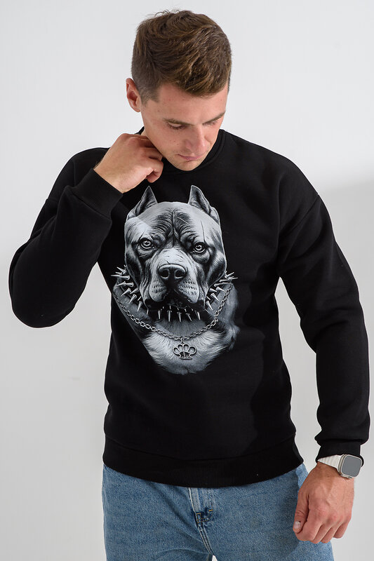 Натали Свитшот 560162 8559 черный+питбуль
