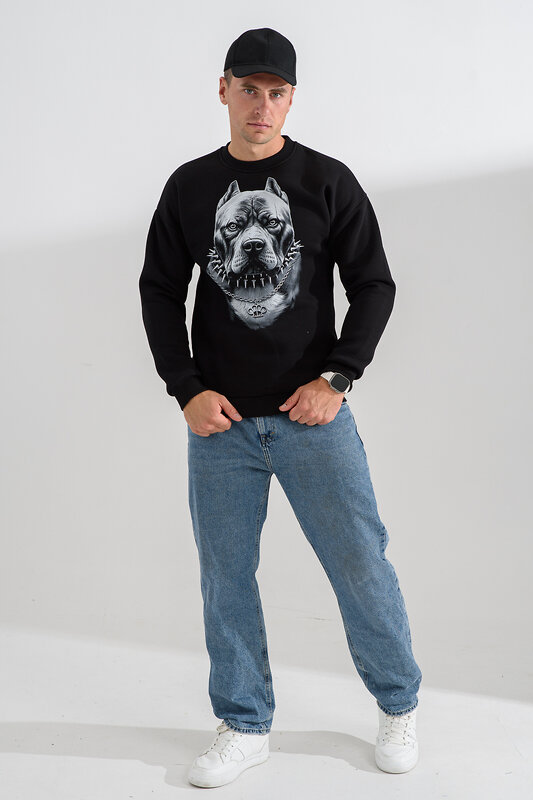 Натали Свитшот 560162 8559 черный+питбуль
