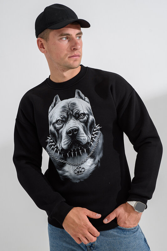 Натали Свитшот 560162 8559 черный+питбуль