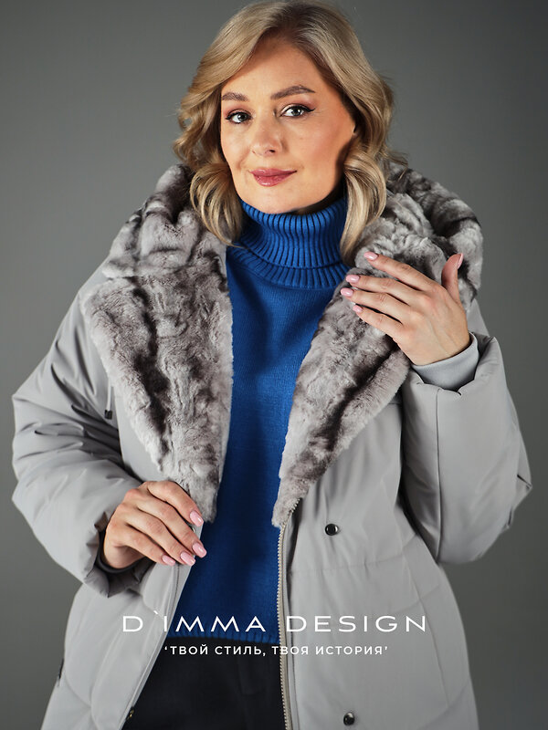DIMMA Пальто 560778 2607 Светло-серый