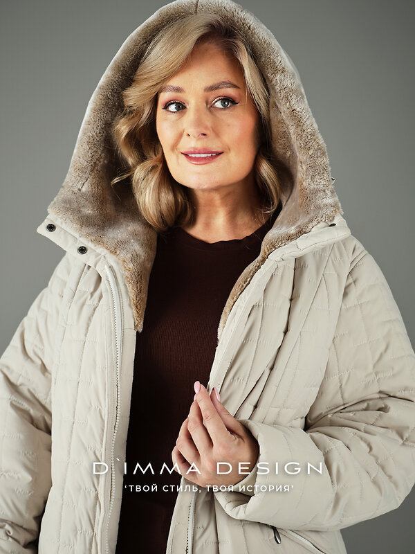 DIMMA Пальто 560817 2610 Бежевый