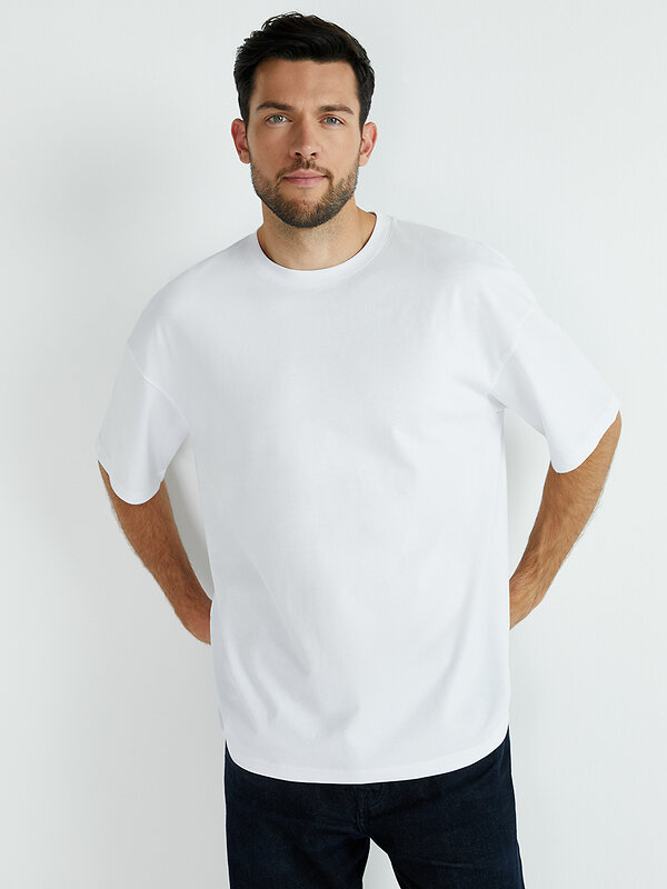 Omsa Футболка 561284 OmT_U 1302 Футболка мужская OVERSIZE, CO Bianco (Белый)