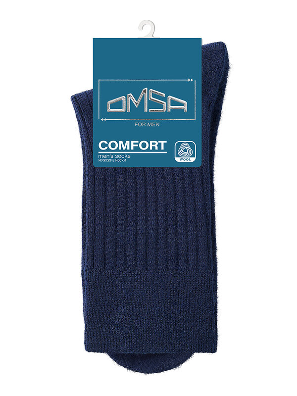 Omsa Носки 561808 OMSA COMFORT 308, PL+WO Blu (Синий)