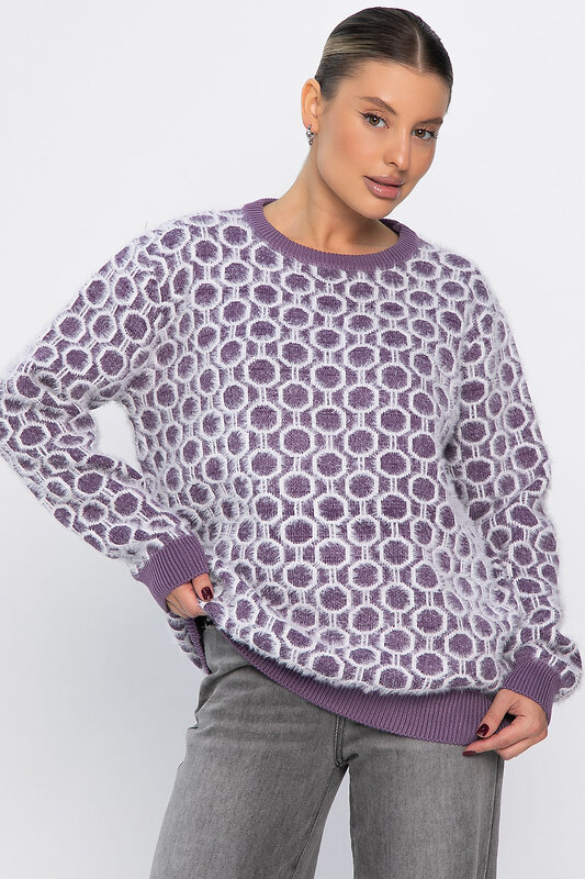 LT Collection Джемпер 562541 Б14429-20М фиолетовый