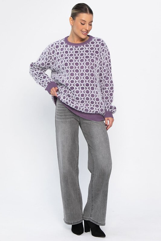 LT Collection Джемпер 562541 Б14429-20М фиолетовый