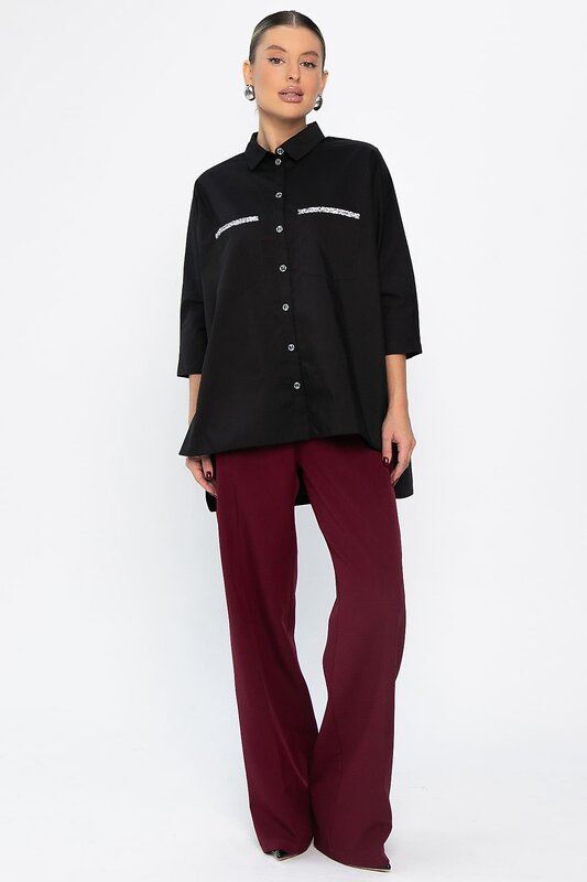 LT Collection Рубашка 562542 Б14440-10М черный