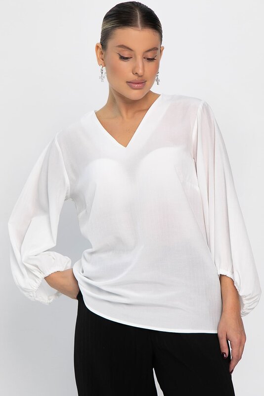 LT Collection Блуза 562543 Б14423-12М молочный