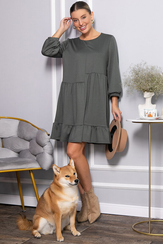 LT Collection Платье 562546 П14412-8М хаки