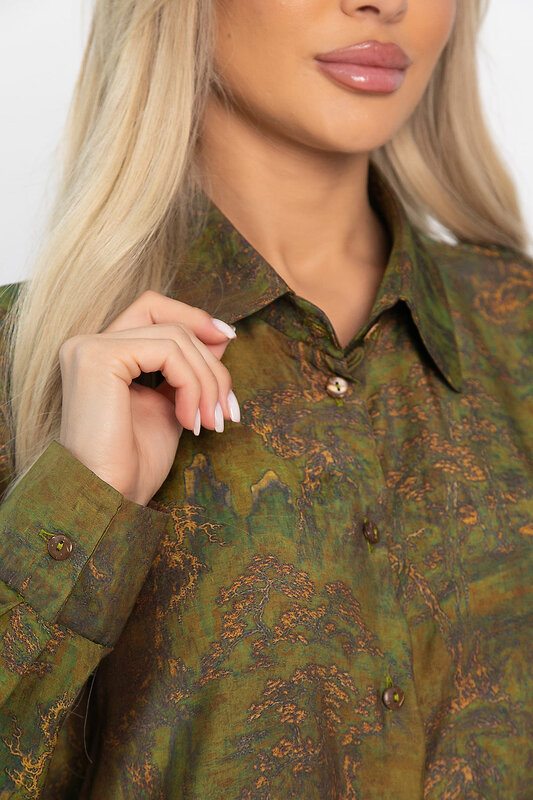 LT Collection Блуза 563082 Б14434-5М хаки