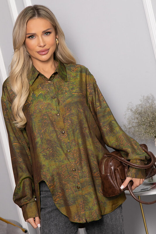 LT Collection Блуза 563082 Б14434-5М хаки
