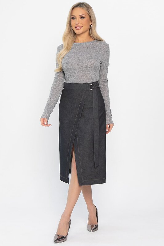 LT Collection Юбка 563088 Ю14500-19М темно-серый