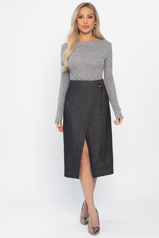 LT Collection Юбка 563088 Ю14500-19М темно-серый