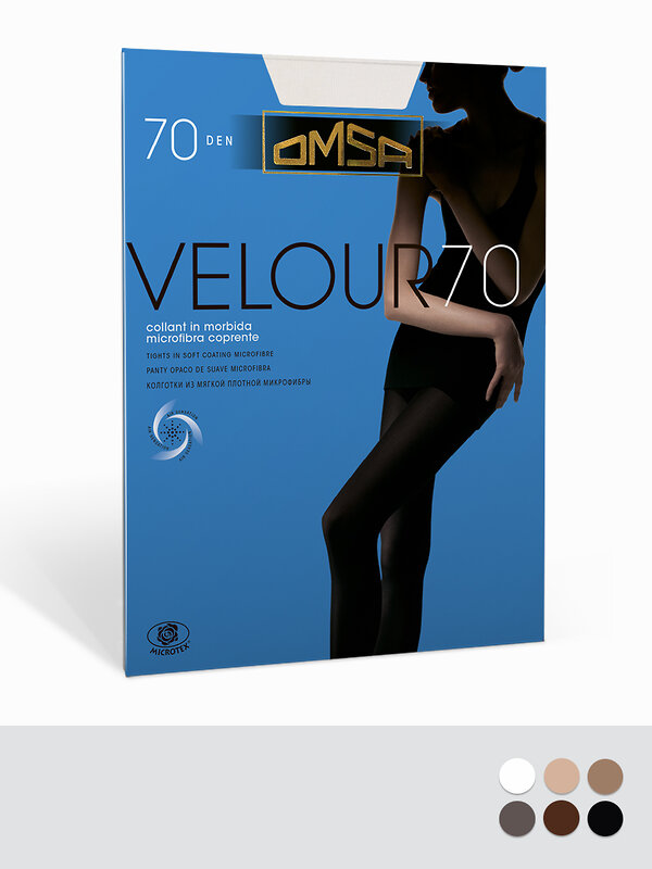 Omsa Колготки 563201 VELOUR  70 Bordeaux Vinaccia (Бордовый)