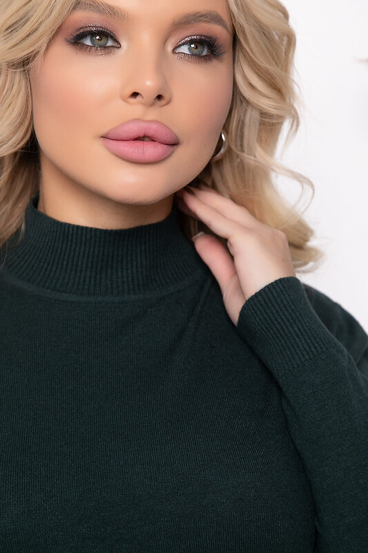 LT Collection Водолазка 563386 Б14543-20М темно-зеленый