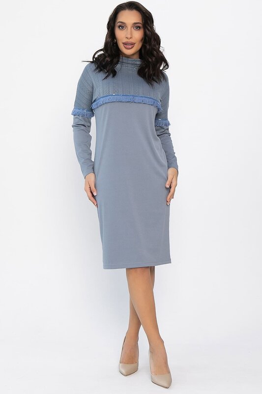 LT Collection Платье 563490 П14513-10М серый