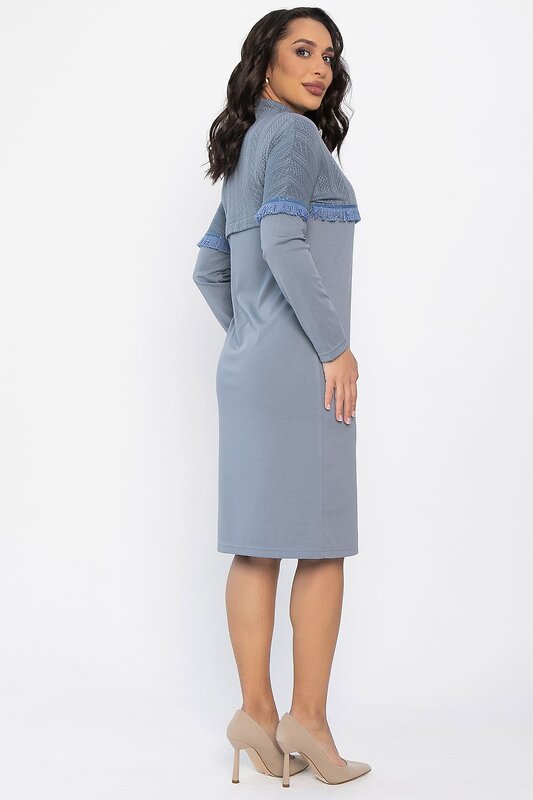 LT Collection Платье 563490 П14513-10М серый