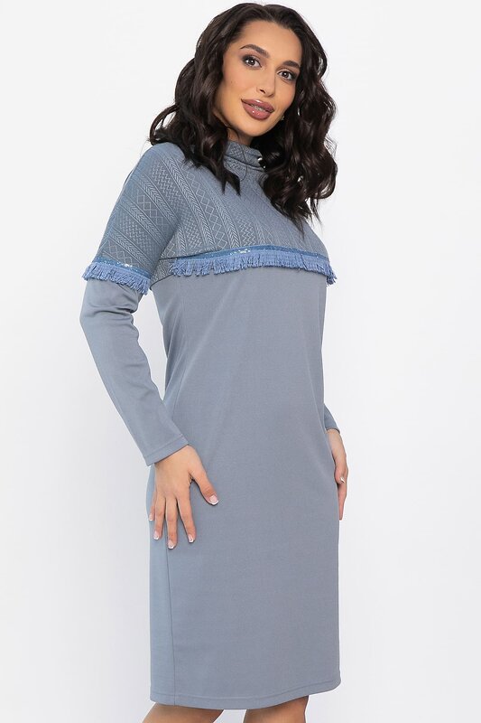 LT Collection Платье 563490 П14513-10М серый