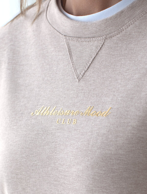 VILATTE Джемпер 563535 D49.132 св.кофейный меланж_athleisure mood