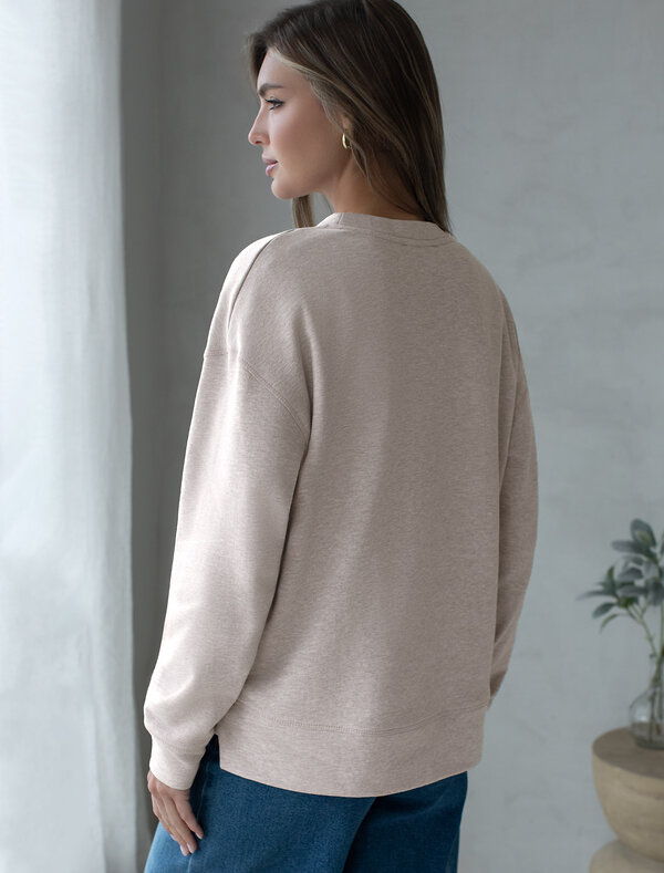 VILATTE Джемпер 563535 D49.132 св.кофейный меланж_athleisure mood