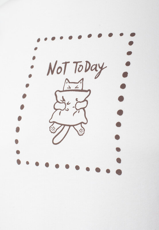 VILATTE Футболка 563543 D49.136 белый_not today