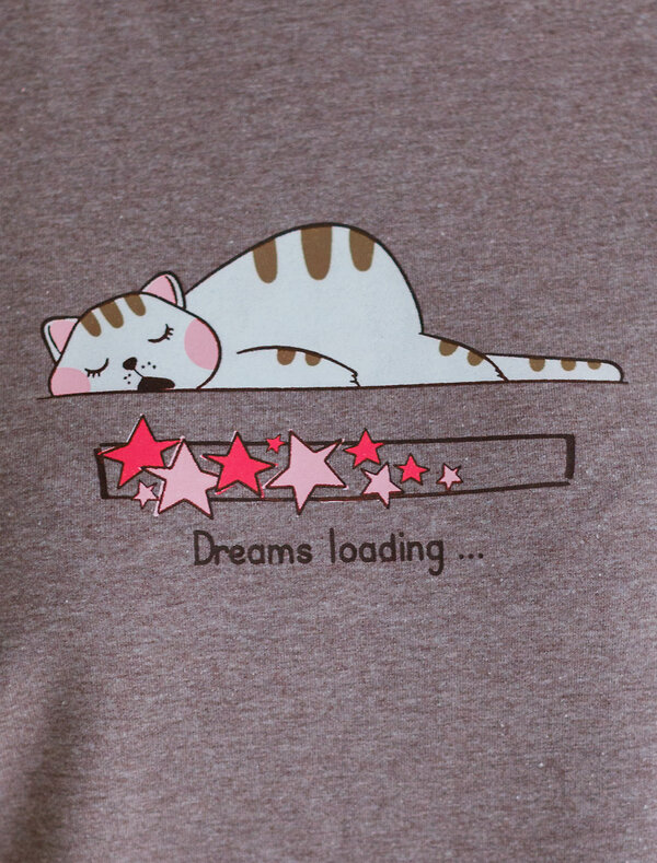VILATTE Футболка 563554 D49.136 т.кофейный меланж_dreams loading