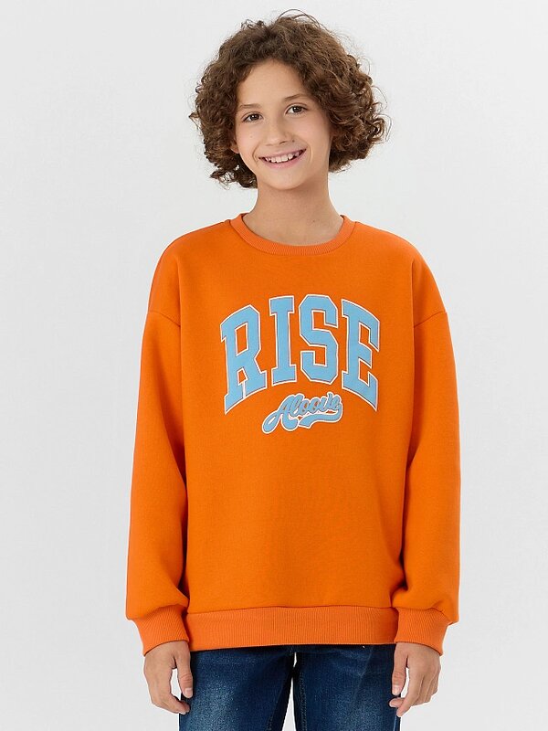 MARK FORMELLE Свитшот 563646 123447 мандарин +печать