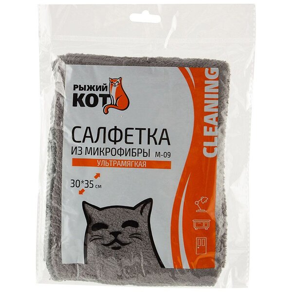 Рыжий кот Салфетка 563991 310272 серый