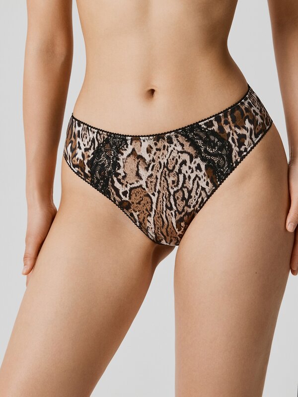Infinity Lingerie Трусы 564073 31204122417 темно-коричневый принт
