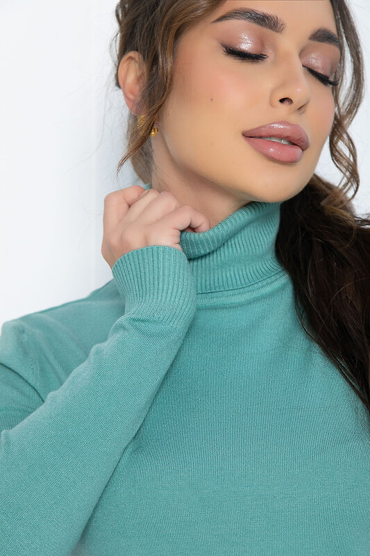 LT Collection Водолазка 564098 Б14530-20М бирюзовый