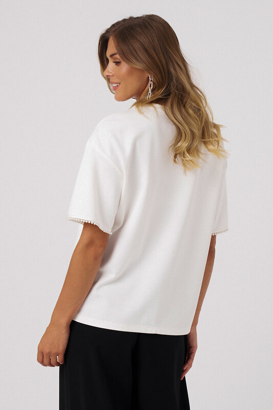 Panda Джемпер 564345 113443 Молочный