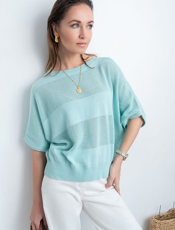 VILATTE Джемпер 564380 D39.277 аквамарин