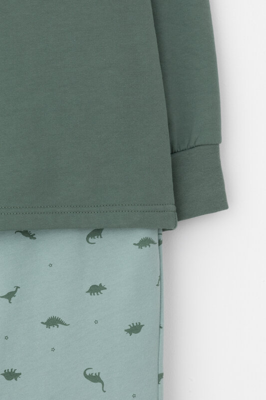 CROCKID Пижама 564959 К 1567 зеленый мох, динозавры