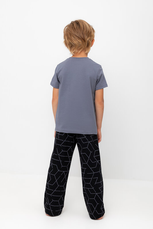 CROCKID Пижама 564966 К 1599 мокрый асфальт, геометрия