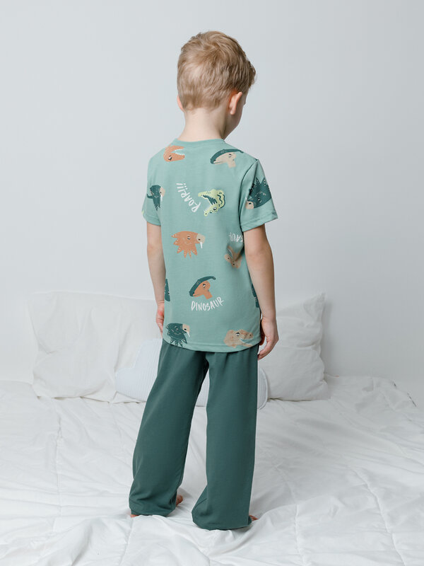 CROCKID Пижама 564975 К 1646 динозавры, зеленый