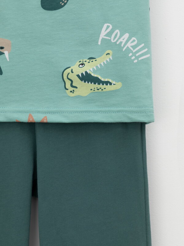 CROCKID Пижама 564975 К 1646 динозавры, зеленый