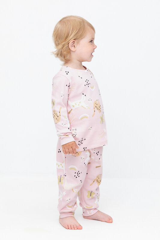 CROCKID Пижама 564980 К 1552 холодно-розовый, детские мечты