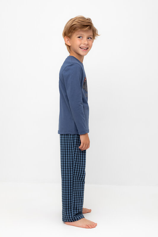 CROCKID Пижама 564985 К 1600 грозовая туча, маленькая клетка