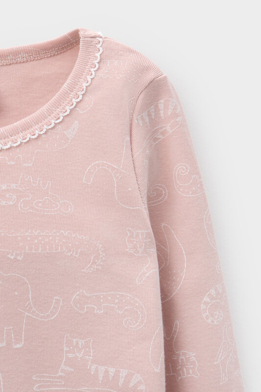CROCKID Пижама 565000 К 1601/24 зоопарк на дымчатой розе