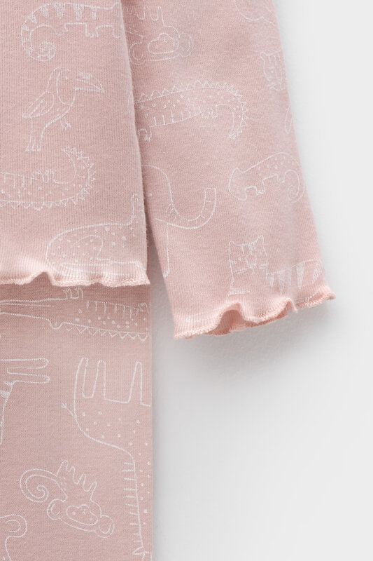 CROCKID Пижама 565000 К 1601/24 зоопарк на дымчатой розе