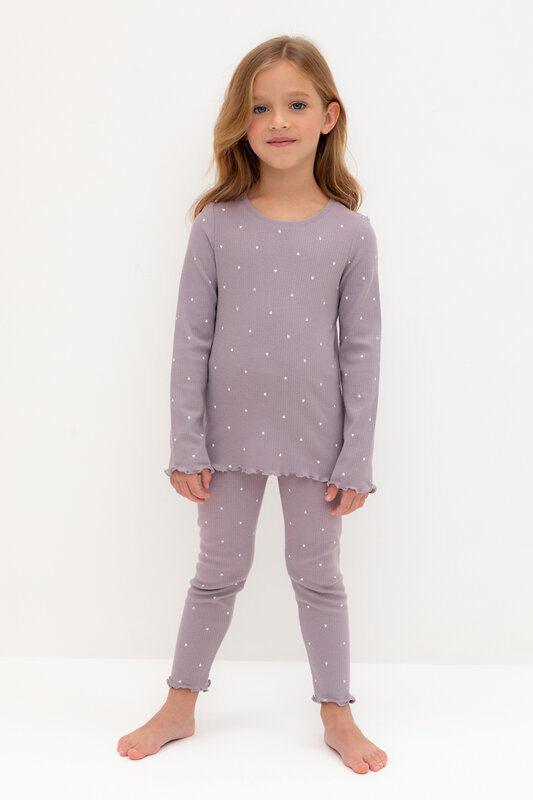 CROCKID Пижама 565004 К 1618 морской туман, мини сердечки