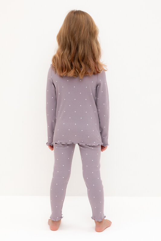 CROCKID Пижама 565004 К 1618 морской туман, мини сердечки