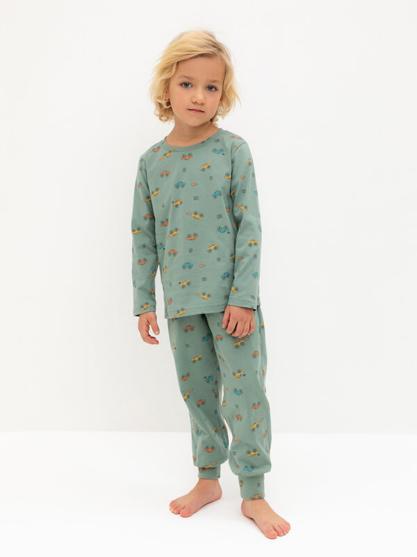CROCKID Пижама 565010 К 1561 весенний зеленый, гонки