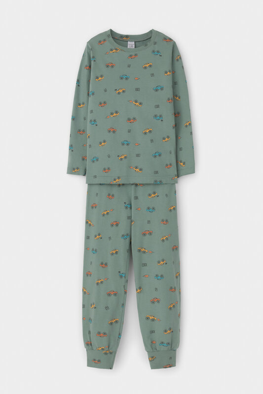 CROCKID Пижама 565010 К 1561 весенний зеленый, гонки