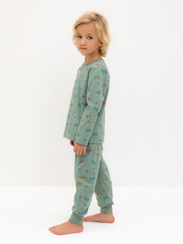 CROCKID Пижама 565010 К 1561 весенний зеленый, гонки