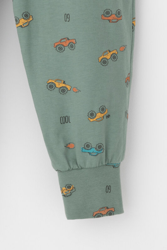CROCKID Пижама 565010 К 1561 весенний зеленый, гонки