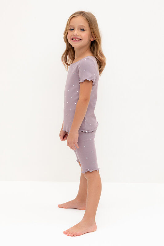 CROCKID Пижама 565025 К 1632 морской туман, мини сердечки