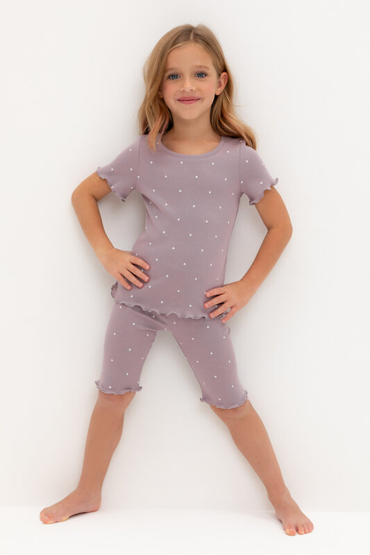 CROCKID Пижама 565025 К 1632 морской туман, мини сердечки
